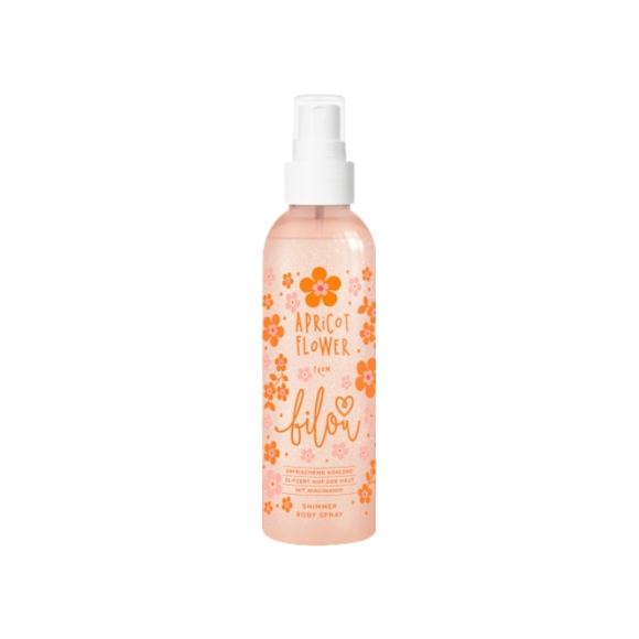 Спрей для тіла з шиммером Bilou Apricot Flower Shimmer Body Spray 150 мл - фото №1