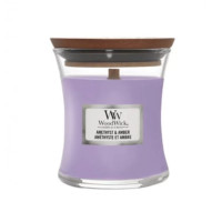 Ароматична свічка Woodwick Mini Amethyst & Amber 85 г - фото №1
