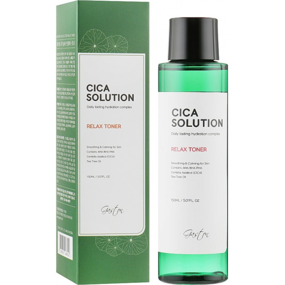 Зволожуючий та заспокійливий тонер для обличчя Gaston Cica Solution Relax Toner - фото №1