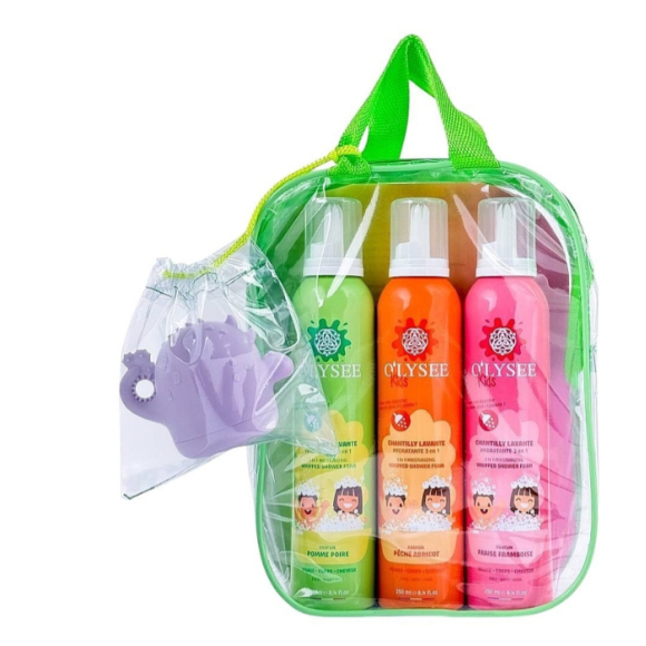 Набір дитячих пінок для купання 3 в 1 + іграшка Olysee Whipped Shower Foam Set - фото №1