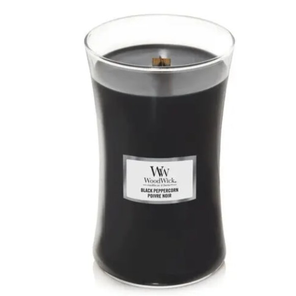 Ароматична свічка з ароматом пряного перцю Woodwick Large Black Peppercorn - фото №1