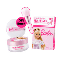Розсипчаста безбарвна пудра Banila Co Prime Primer Finish Powder Set Barbie Edition - фото №1