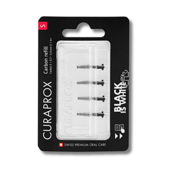 Набір міжзубних йоржиків Curaprox Black is White refill CPS Carbon S - фото №1