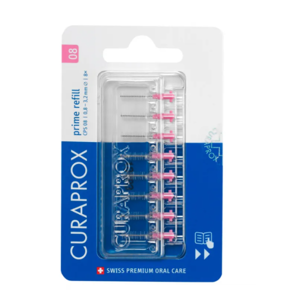Набір міжзубних йоршиків Curaprox Prime Refill CPS 08 D 0.8 - 3.2 мм  - фото №1