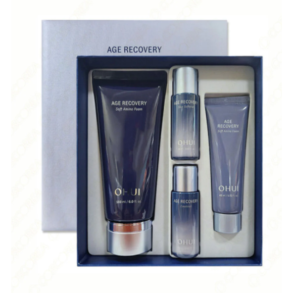 Набір антивікової пінки з амінокислотами O Hui Age Recovery Soft Amino Foam Special Set - фото №1