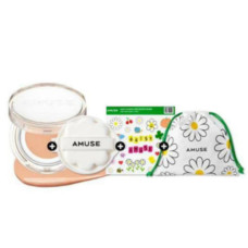 Зволожуючий кушон із вологим фінішем Amuse Dew Jelly Vegan Cushion 01 Sonsoo SPF 38 PA+++ - фото №1