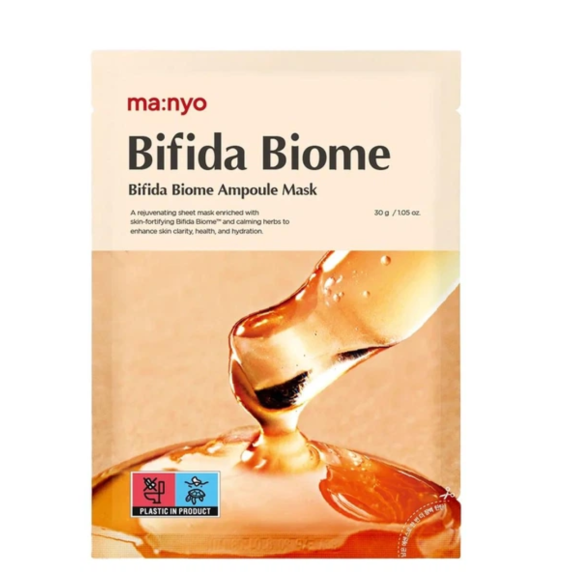 Маска тканинна для відновлення біома шкіри Manyo Bifida Biome Ampoule Mask 30 мл - фото №1