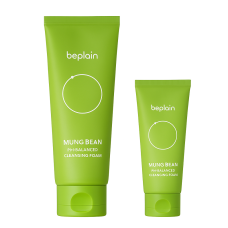 Набір ніжних пінок для вмивання Beplain Mung Bean Ph-balanced Cleansing Foam Set 160+40 мл - фото №1