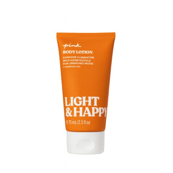 Парфумований  лосьйон для тіла Victoria's Secret Pink Light & Happy Body Lotion 75 мл - фото №1