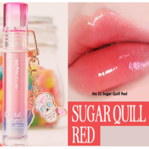 Сяючий тінт для губ в лімітованому наборі Clio Crystal Glam Tint 21 Sugar Quill Red Limited Edition Harry Potter - фото №1