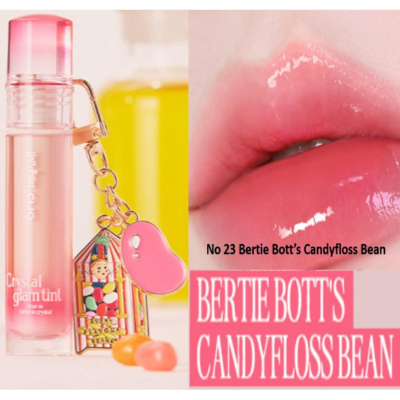 Сяючий тінт для губ в лімітованому наборі Clio Crystal Glam Tint 23 Bertie Bott's Candyfloss Bean Limited Edition Harry Potter - фото №1