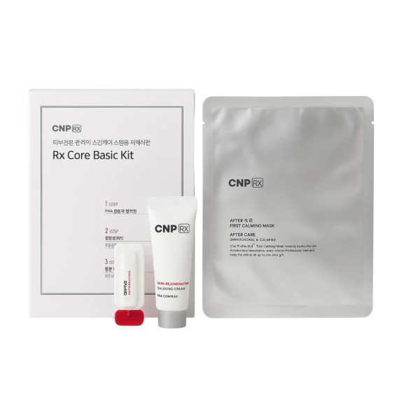 Набір антивікових мініатюр для оновлення шкіри обличчя CNP RX Core Basic Kit 3pcs - фото №1