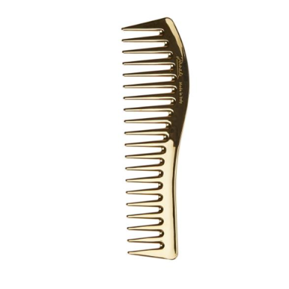 Золотий гребінець для волосся  Janeke Gold Wavy Comb - фото №1