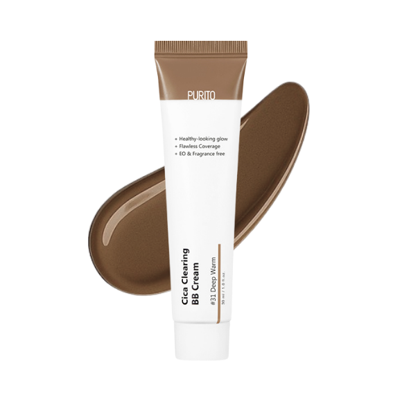 BB крем з екстрактом центели Purito Cica Clearing BB Cream N31 Sand Beige 30 мл - фото №1