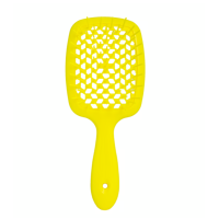 Гребінець для волосся неоновий жовтий  Janeke 1830 Superbrush The Original Italian 1 шт - фото №1