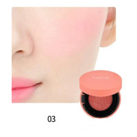 Компактні стійкі рум'яна-кушон TIRTIR My Glow Aqua Cushion Blusher 03 Coral 8 г - фото №1