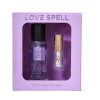 Подарунковий набір Victoria's Secret Love Spell mist & Clear Lip Glow Gift Set - фото №1