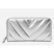Кошелек женский серебристый Victoria's Secret Women's silver wallet 1 шт - фото №1