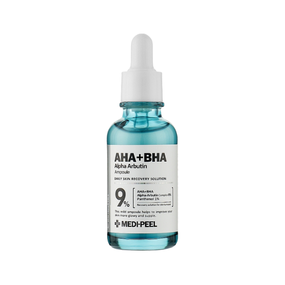 Освітлююча пілінг-ампула з альфа-арбутином MediPeel AHA BHA Alpha Arbutin Ampoule 30 мл - фото №1