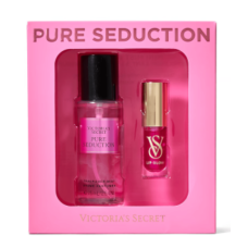 Подарунковий набір Victoria's Secret Pure Seduction mist & Clear Lip Glow Gift Set - фото №1