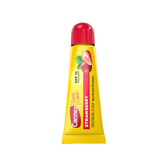 Бальзам для губ полуниця Carmex Daily Care Moisturizing Lip Balm Strawberry  - фото №1