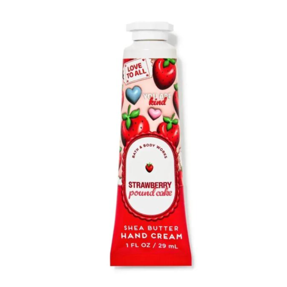 Парфумований крем для рук Bath & Body Works Hand Cream strawberry pound cake 29 мл - фото №1