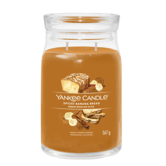Ароматична свічка Spiced Banana Bread Large Yankee Candle 567 г - фото №1