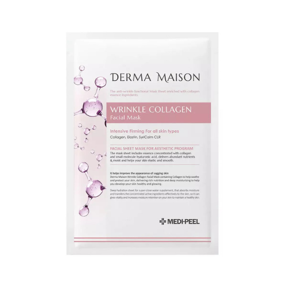 Колагенова маска для обличчя MediPeel Derma maison wrinkle collagen facial mask 1 шт - 23 мл - фото №1