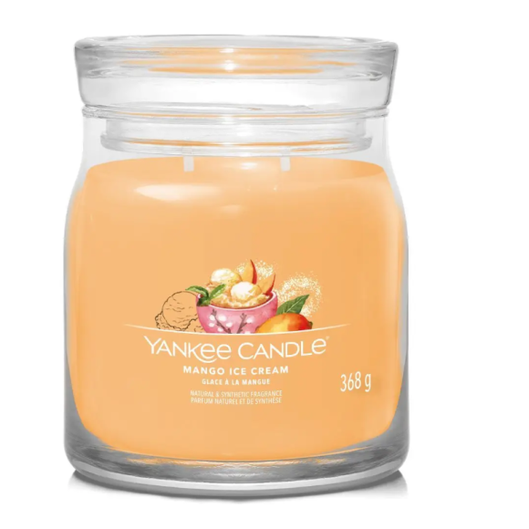 Ароматична свічка Mango Ice Cream Medium Yankee Candle 368 г - фото №1