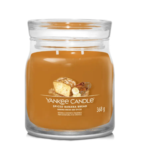 Ароматична свічка Spiced Banana Bread Medium Yankee Candle 368 г - фото №1