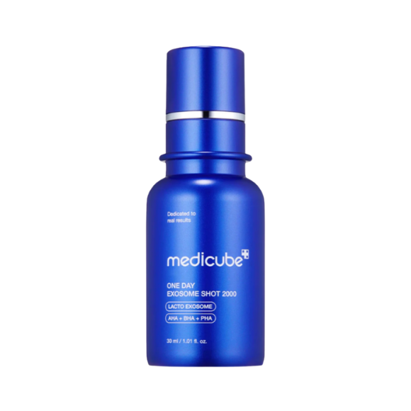 Сироватка з екзосомами та спікулами для звуження пор Medicube One Day Exosome Shot Pore Ampoule 2000, 30 мл - фото №1