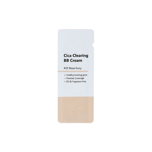 ВВ крем з  екстрактом центелли PURITO Cica Clearing BB Cream N 15 тон, Rose Ivory 1 мл - фото №1
