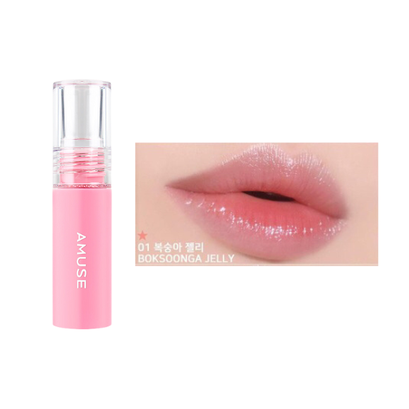 Стойкий гелевый тинт для губ Amuse Jel-Fit Tint 01 Boksoonga Jelly 1,3г - фото №1
