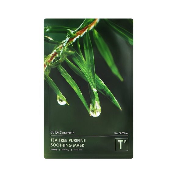 Тканинна маска для обличчя з екстрактом чайного дерева Dr. Ceuracle Tea Tree Purifine Soothing Mask - фото №1