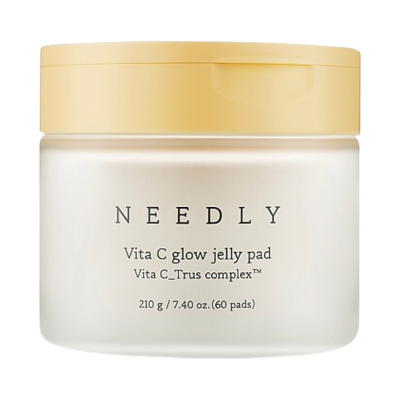 Зволожувальні тонер-педи для сяйва шкіри Needly Vita C Glow Jelly Pad, 60 шт - фото №1