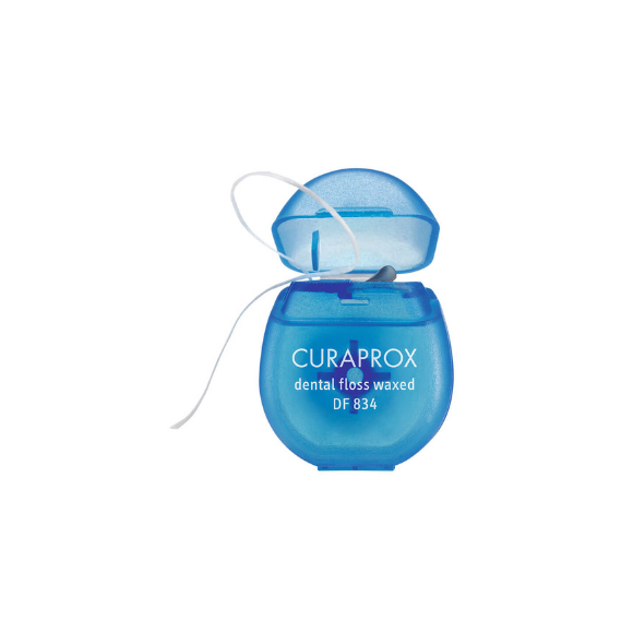 Зубна нитка з м'ятним смаком Curaprox Dental Flos Waxed DF 834 5 м - фото №1
