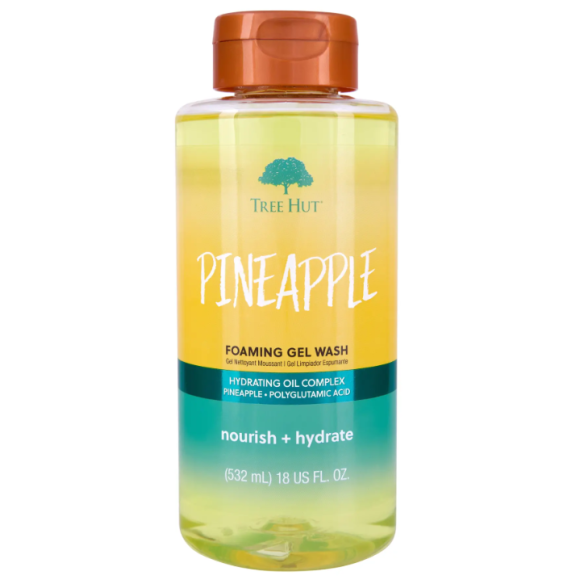 Гель для душу Tree Hut  Pineapple Foaming Gel Wash 532 мл - фото №1