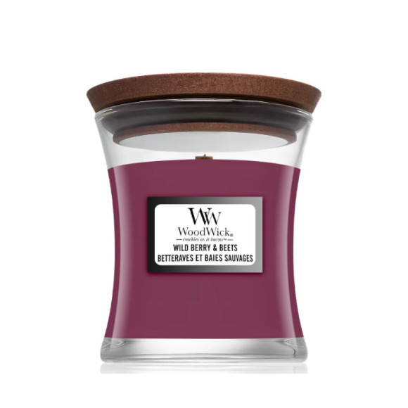 Ароматична свічка з ароматом ягід , буряка та апельсину Woodwick Mini Wild Berry & Beets 85 г - фото №1