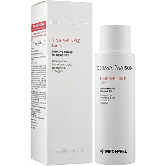 Антивіковий тонер для обличчя з колагеном та вітаміном Е Medi Peel Derma Maison Time Wrinkle Toner 250 мл - фото №1