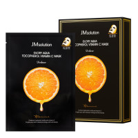 Тканинна маска для вирівнювання тона JMsolution Glory Aqua Tocopherol Vitamin C Mask - фото №1