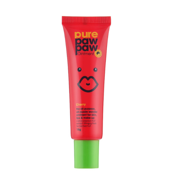 Восстанавливающий бальзам для губ с ароматом вишни  Pure Paw Paw Cherry - фото №1