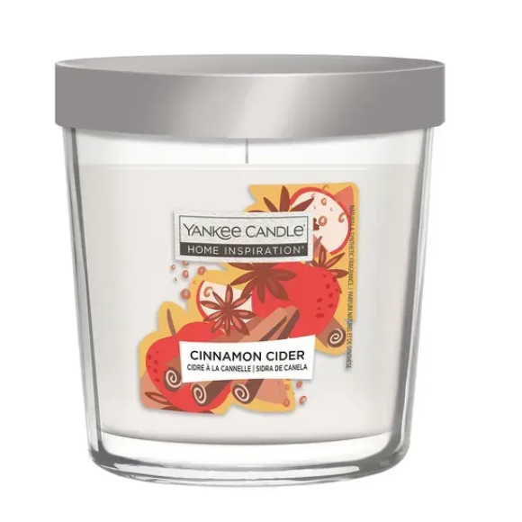 Ароматическая свеча Cinnamon Cider Yankee Candle Home Inspiration Value Tumbler 200 г - фото №1