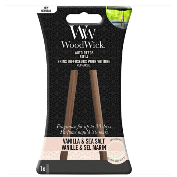 Ароматизатор в машину (картридж змінний) Woodwick Vanilla Sea Salt 20г - фото №1