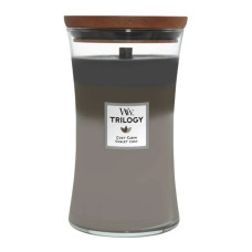 Ароматична свічка з тришаровим ароматом Woodwick Large Trilogy Cozy Cabin 609 г - фото №1