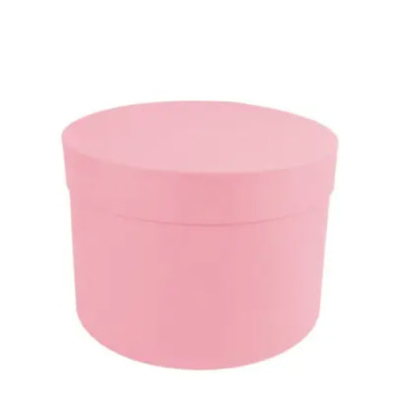 Кругла коробка ніжно-рожева Box round pink - фото №1