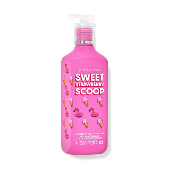 Рідке мило для рук Bath and Body Works Sweet Strawberry Scoop Gel hand soap 236 мл - фото №1