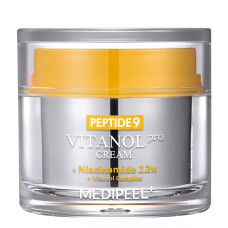Живильний крем для обличчя з пептидами з комплексом вітанолу MediPeel Peptide 9 Vitanol Cream Pro 50 мл - фото №1