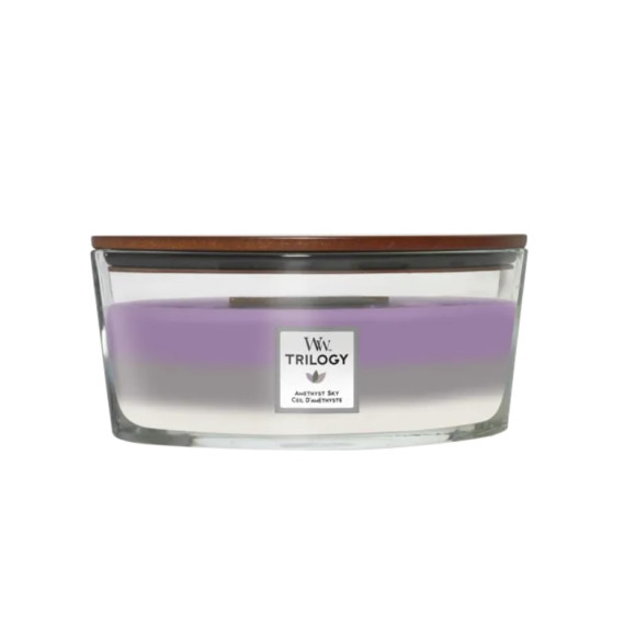 Ароматична свічка Woodwick Ellipse Trilogy Amethyst Sky 453 г - фото №1