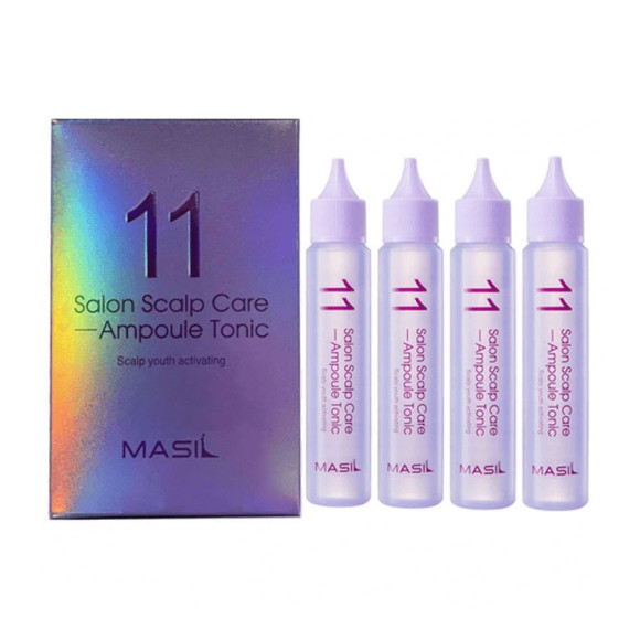 Освіжаючий тонік для шкіри голови Masil 11 Salon Scalp Care Ampoule Tonic 30 мл - фото №1