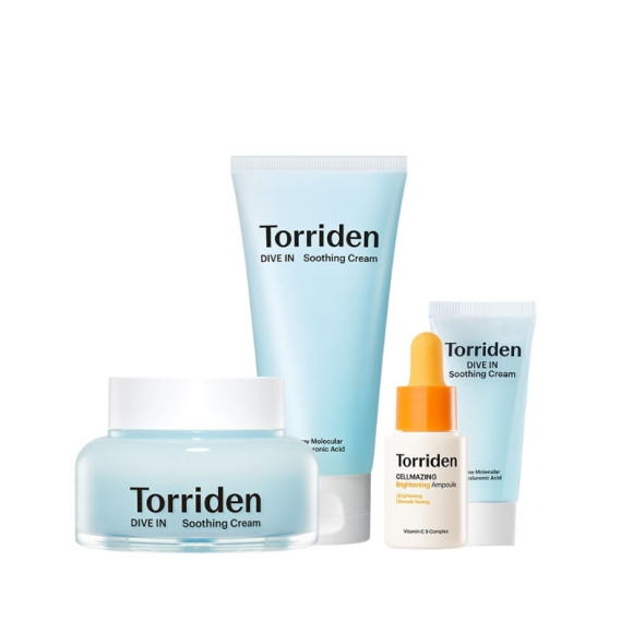 Заспокійливий крем з гіалуроновою к-тою Torriden Dive In Soothing Cream Set - фото №1